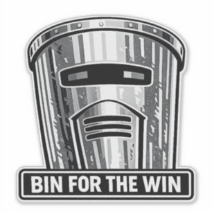 Bin Sentinel: Calcomanía de casco Bin for the Win