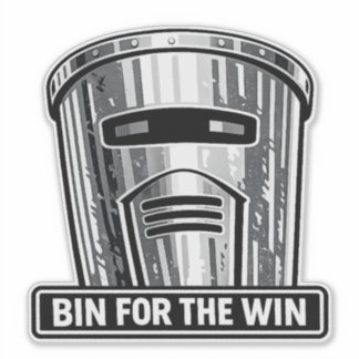 Bin Sentinel: Calcomanía de casco Bin for the Win