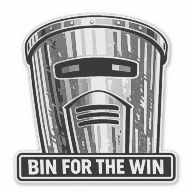 Bin Sentinel: Calcomanía de casco Bin for the Win (Anverso)