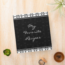 Binador de receta de borde de Damask para embutido