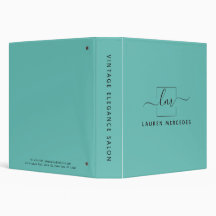 Binder de cartera moderno con estilo personalizado