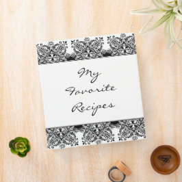 Binder de recetas de Damask de Ebony