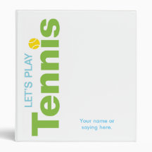 Binder del capitán del tenis