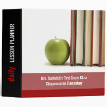 Binder del planificador de clases de profesores de