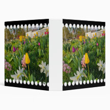 Binder Floral de 3 anillos