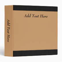 Binder personalizado Beige y negro