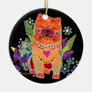 BINDI ALISAN EL ORNAMENTO del perro chino