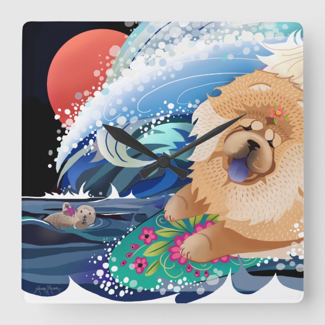 BINDI CHOWABUNGA - Reloj de pared de corte (Anverso)