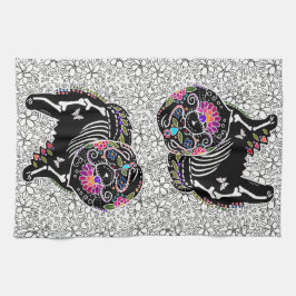 BINDI SUGARSKULL Chow - toalla de cocina o de espe