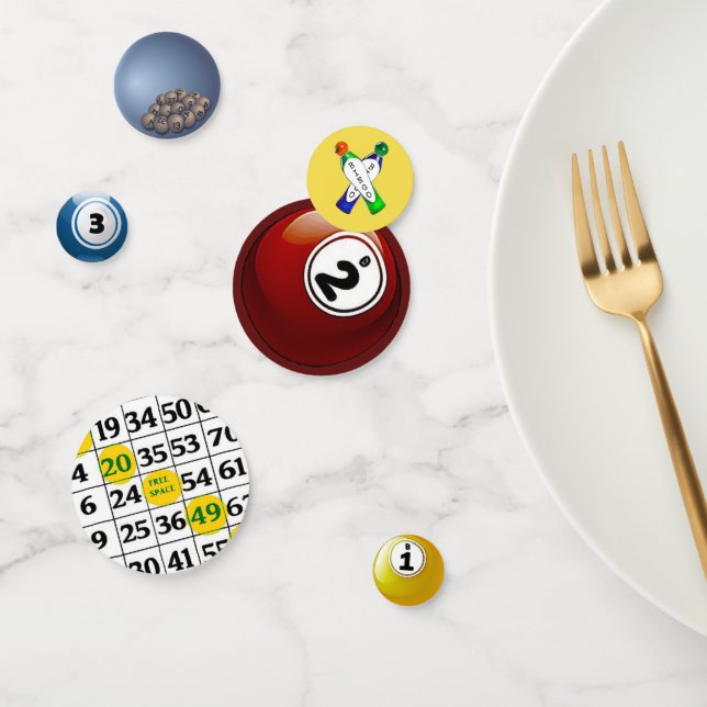 BINGO Cumpleaños Party Confetti (Grupo)