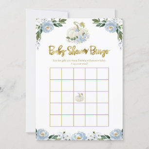 Bingo de Baby Shower de Otoño Niño Calabacín