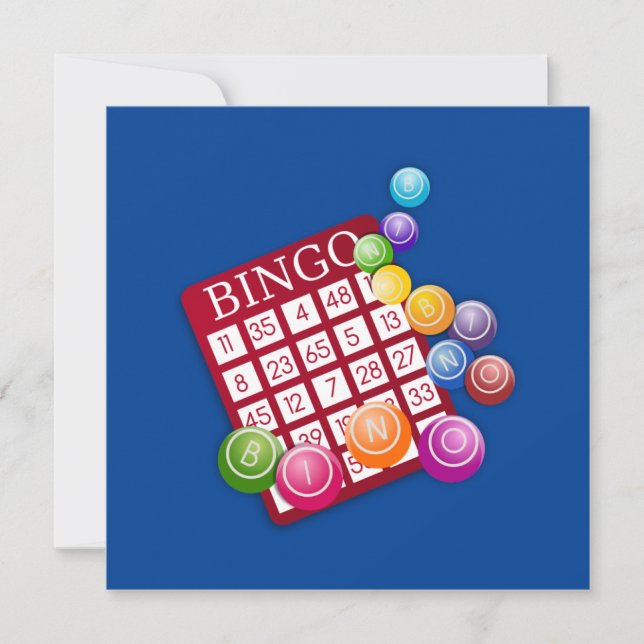 ¡Bingo! Tarjeta de bingo y marcadores (Anverso)