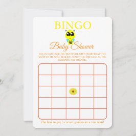 Bingo, Volante de tarjetas de juego Baby Shower, B