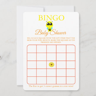 Bingo, Volante de tarjetas de juego Baby Shower, B