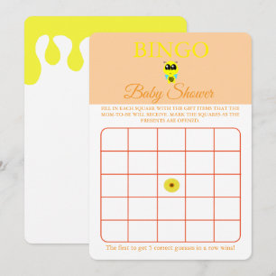 Bingo, Volante de tarjetas de juego Baby Shower, B