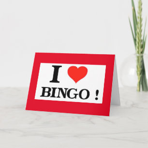 Bingo y usted del amor de la tarjeta del día de