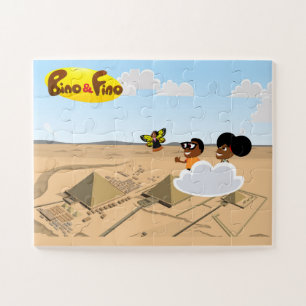 Bino y Fino Egipto Pirámides niños rompecabezas