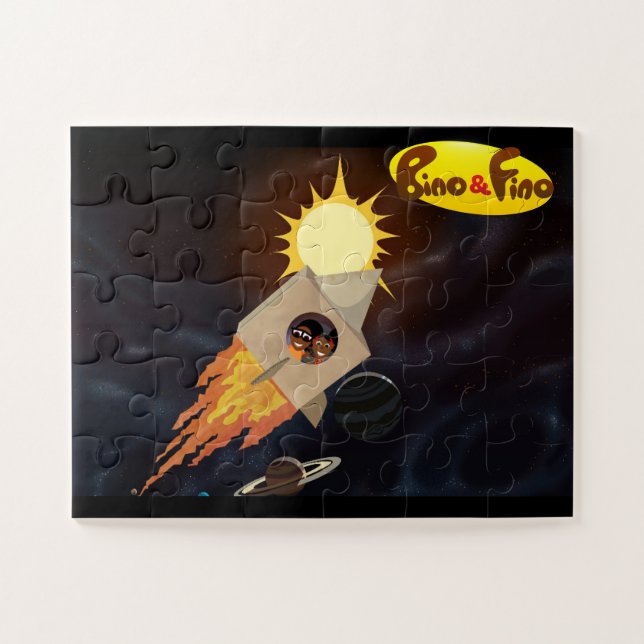 Bino y Fino en el rompecabezas de los niños del es (Horizontal)