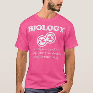 Biología Ciencia camiseta con problemas para la bi