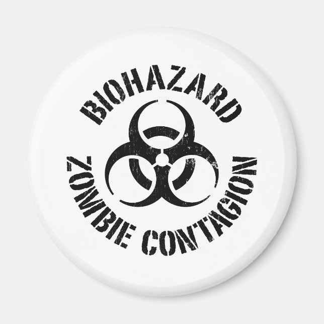 Bioriesgo: imán Zombie Contagion (Frente)
