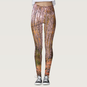 Birch Forrest Otoño Foto Personalizado Leggings