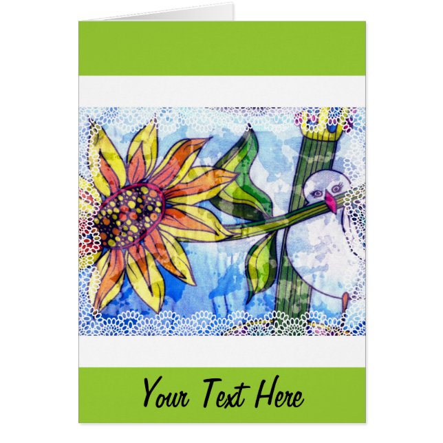 Bird, Flower and Lace (Frente)