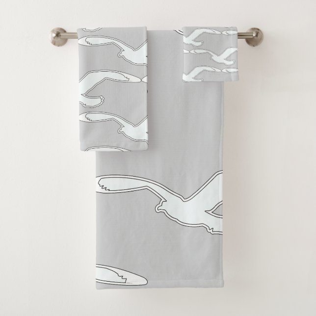 Bird In Flight Bath Accesorio Lt Gray (In situ)