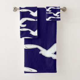 Bird In Flight Bath Accesorio Naval Azul