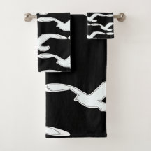 Bird In Flight Bath Accesorio Negro
