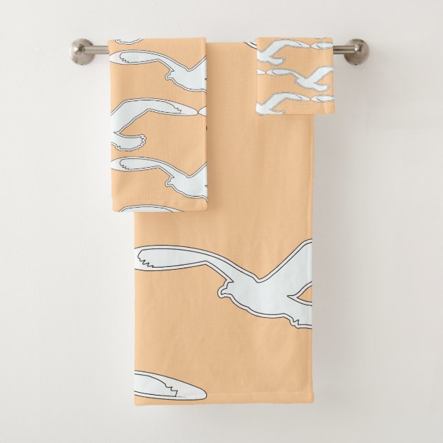 Bird In Flight Bath Accesorio Peach (In situ)
