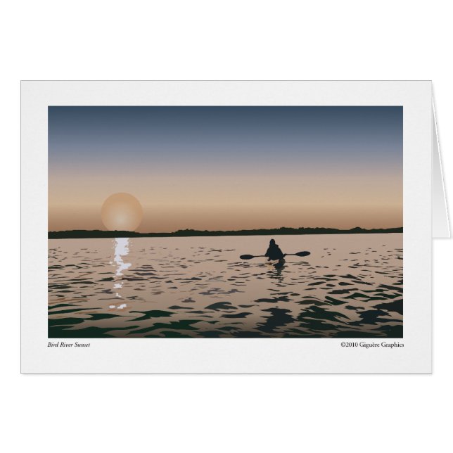 Bird River Sunset (Anverso (Horizontal))