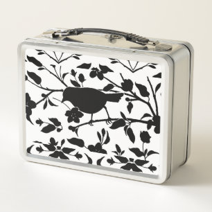 Bird Silhouette Metalizado Lunch Box