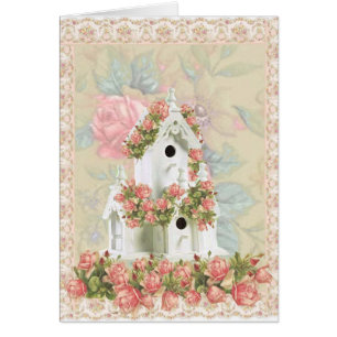 Birdhouse color de rosa rosado