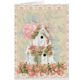 Birdhouse color de rosa rosado