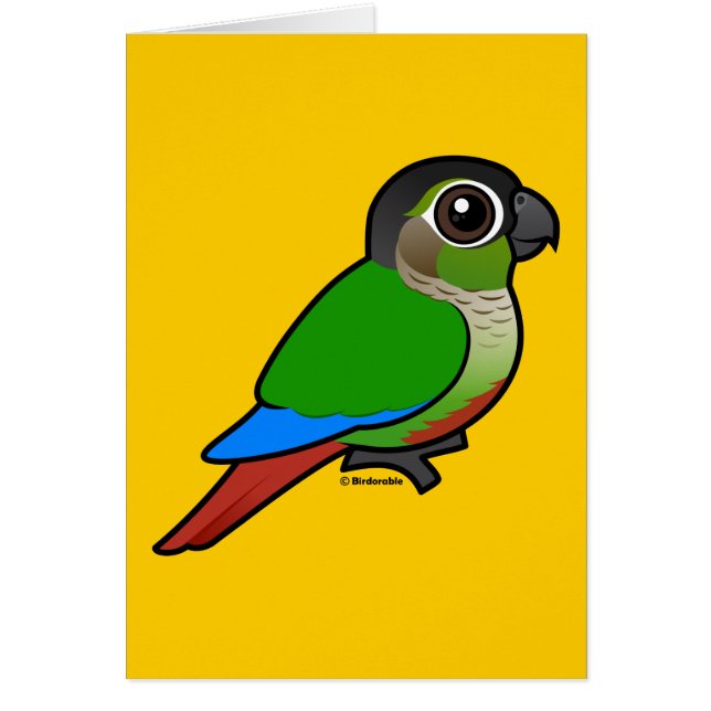Birdorable Conure Verde-cheeked (Frente)