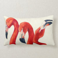 Birds of a Feather - almohada del flamenco