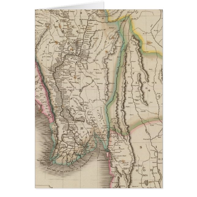 Birmah, Anam, Siam (Tailandia) (Frente)