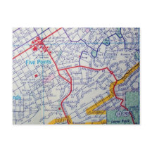 BIRMINGHAM, postal del Mapa de Vintage AL