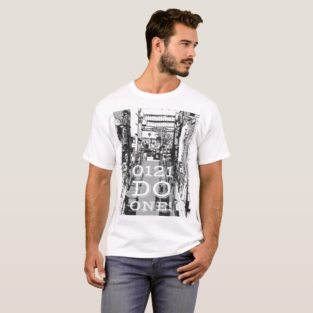 Birmingham que dice 0121 hace uno en la camiseta (Anverso completo)