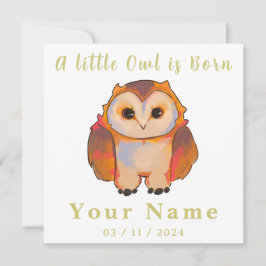 Birth Boy and Girl, sweet little Owl