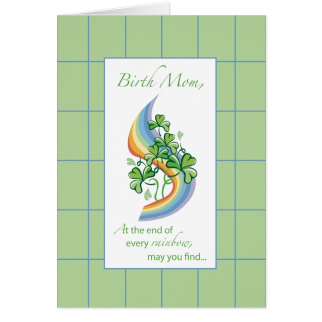 Birth Mom Religious St. Patrick's Day Rainbow (Frente)