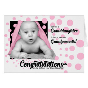 Birth of a Granddaughter in Pink Polka Dots