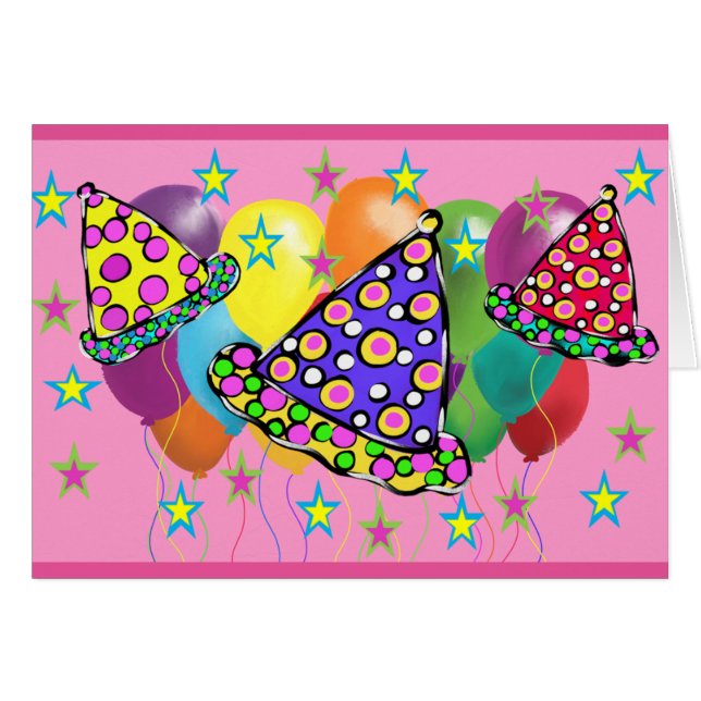 Birthay Party Hats (Anverso (Horizontal))