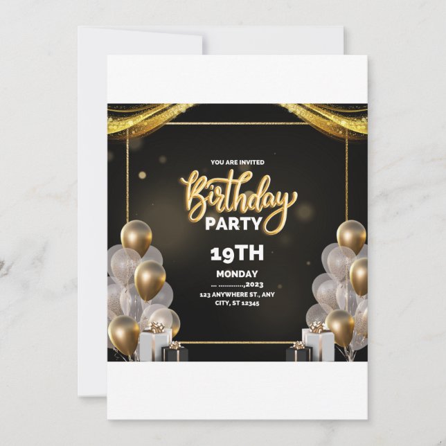 BIRTHDAT DE INVITACIÓN 19 (Anverso)