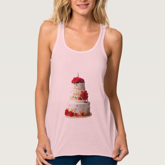 Birthday Cake Art diseña camisetas (Anverso)