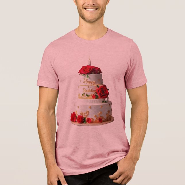 Birthday Cake Art diseña camisetas (Anverso)
