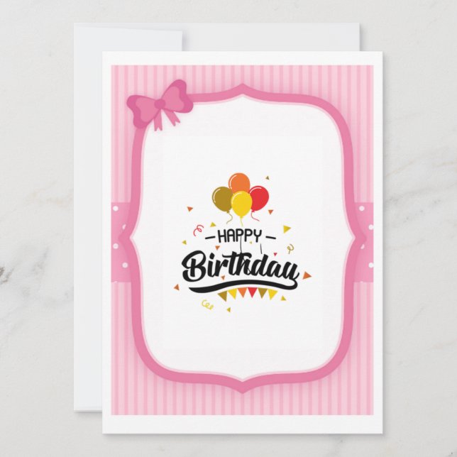 Birthday card pinky (Anverso)