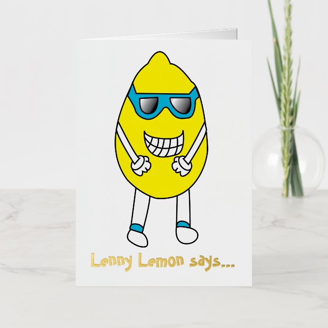 Birthday Funny Lemon (Anverso)