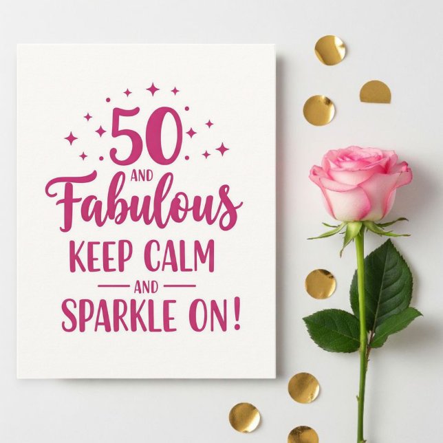 Birthday Greeting Card for Her - 50th Birthday  (Subido por el creador)