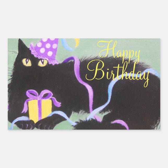 Birthday Kitty, Pegatina (Anverso)